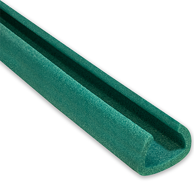 100 Metres (50 Strips) Of 'U-Channel' Foam Edge Guards Protectors 45-60mm x 2M - Jiffy Ocean Green U60